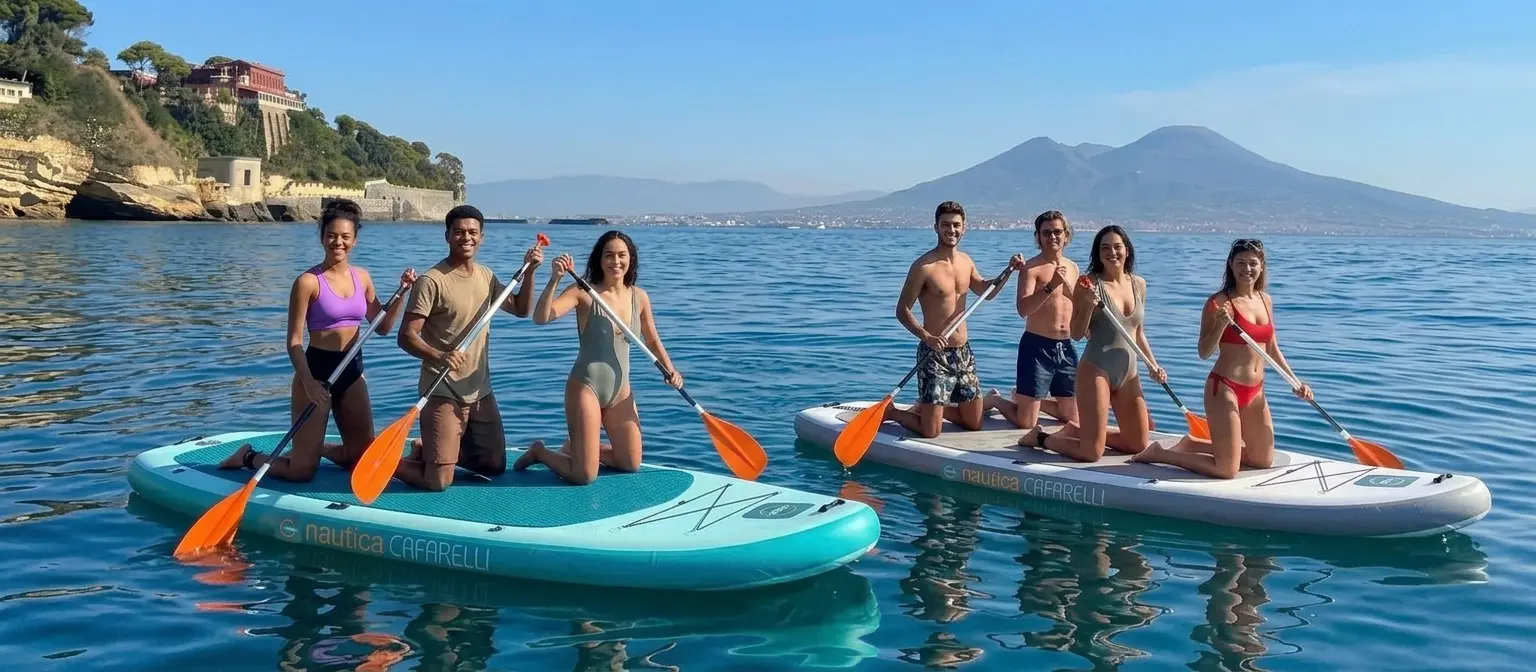 Tour SUP all'alba con colazione napoletana